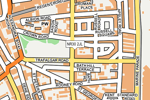 NR30 2JL map - OS OpenMap – Local (Ordnance Survey)