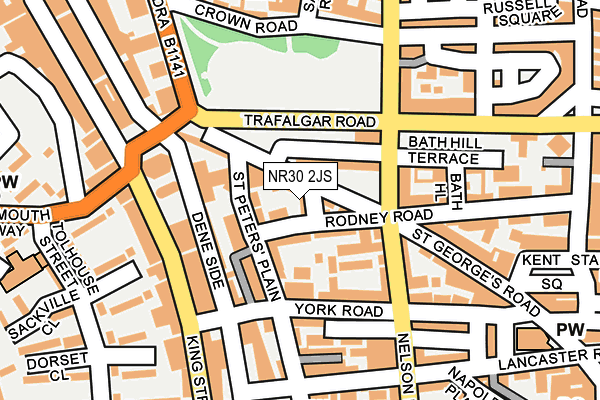 NR30 2JS map - OS OpenMap – Local (Ordnance Survey)