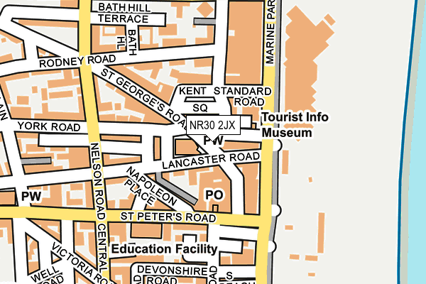 NR30 2JX map - OS OpenMap – Local (Ordnance Survey)