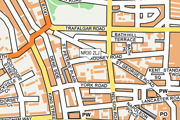 NR30 2LJ map - OS OpenMap – Local (Ordnance Survey)