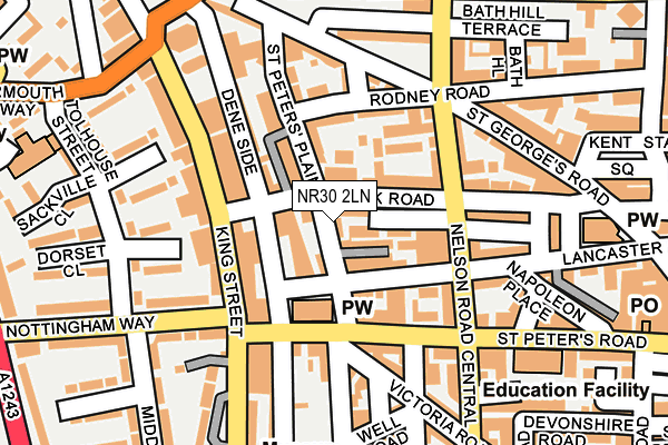 NR30 2LN map - OS OpenMap – Local (Ordnance Survey)