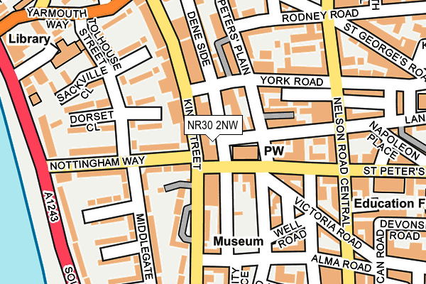 NR30 2NW map - OS OpenMap – Local (Ordnance Survey)