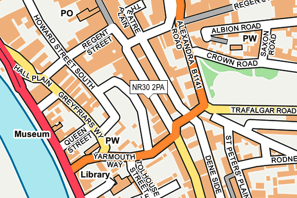 NR30 2PA map - OS OpenMap – Local (Ordnance Survey)