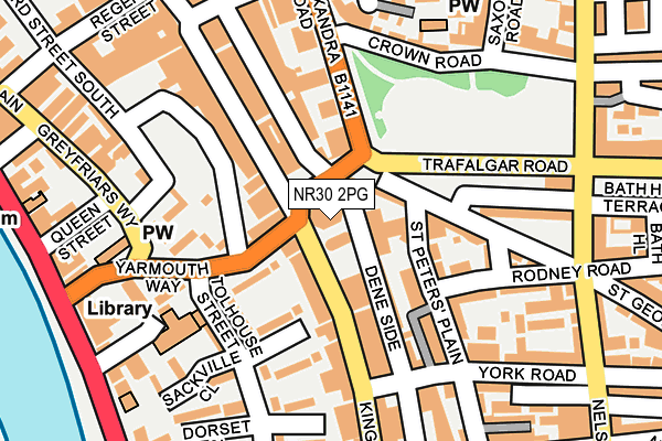 NR30 2PG map - OS OpenMap – Local (Ordnance Survey)