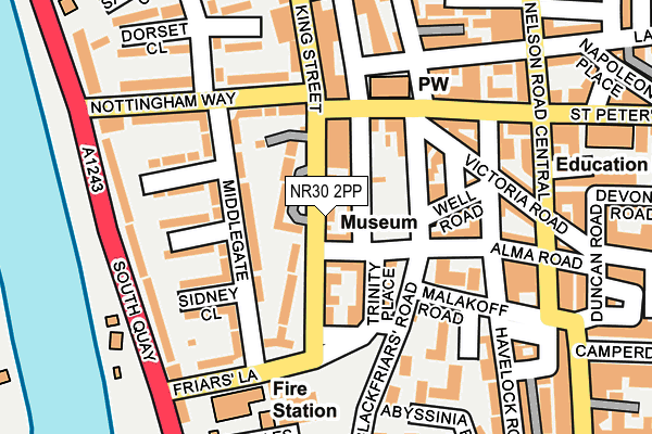 NR30 2PP map - OS OpenMap – Local (Ordnance Survey)