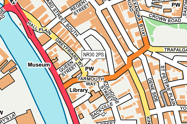 NR30 2PS map - OS OpenMap – Local (Ordnance Survey)