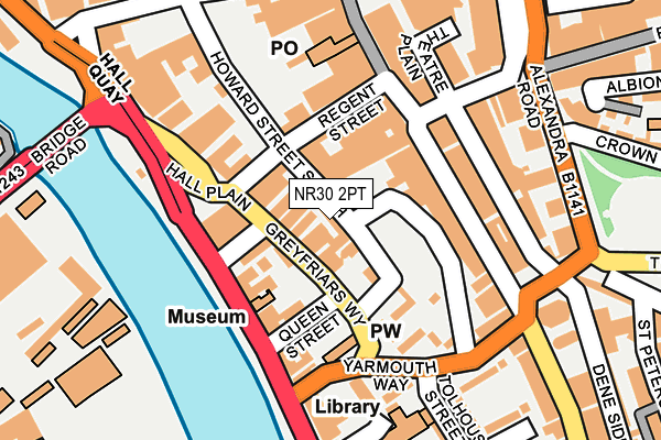 NR30 2PT map - OS OpenMap – Local (Ordnance Survey)