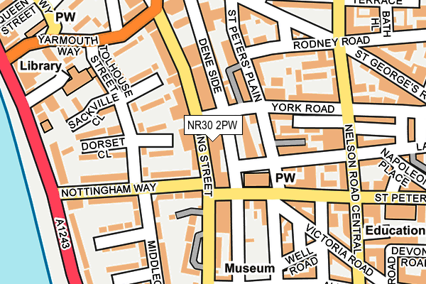 NR30 2PW map - OS OpenMap – Local (Ordnance Survey)
