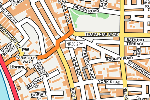 NR30 2PY map - OS OpenMap – Local (Ordnance Survey)