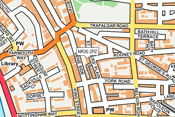 NR30 2PZ map - OS OpenMap – Local (Ordnance Survey)