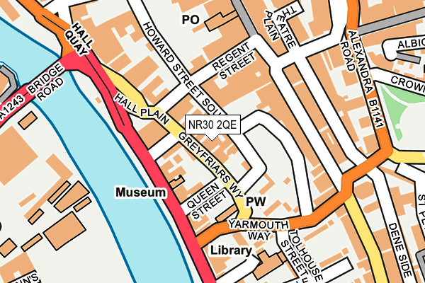 NR30 2QE map - OS OpenMap – Local (Ordnance Survey)