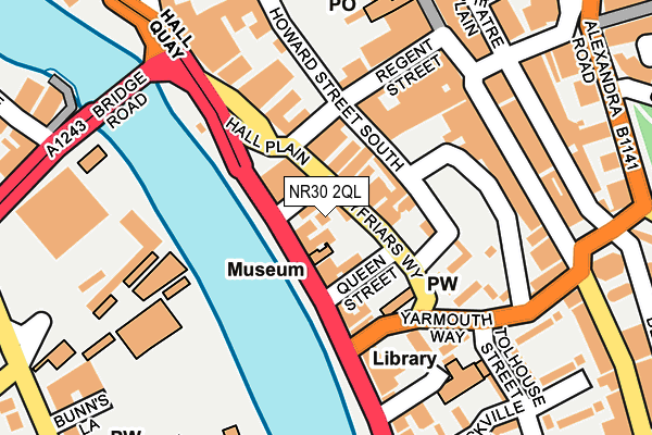 NR30 2QL map - OS OpenMap – Local (Ordnance Survey)