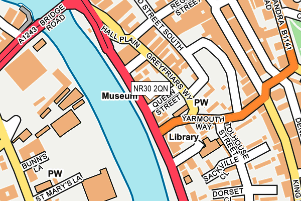 NR30 2QN map - OS OpenMap – Local (Ordnance Survey)