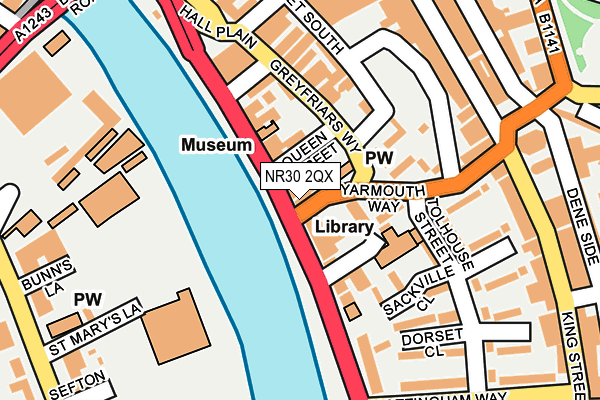 NR30 2QX map - OS OpenMap – Local (Ordnance Survey)