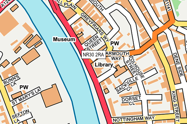 NR30 2RA map - OS OpenMap – Local (Ordnance Survey)