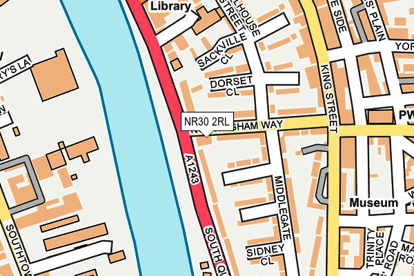 NR30 2RL map - OS OpenMap – Local (Ordnance Survey)