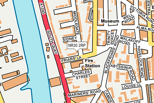 NR30 2RP map - OS OpenMap – Local (Ordnance Survey)