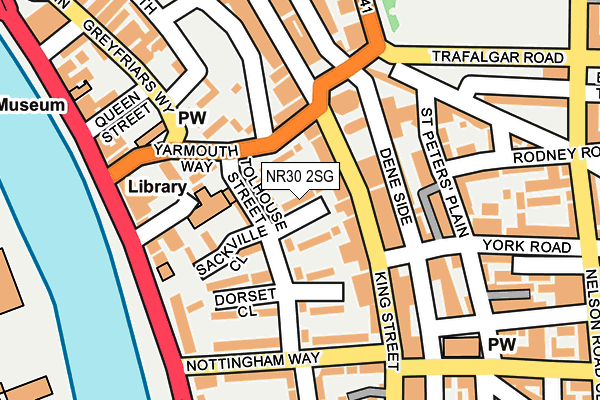 NR30 2SG map - OS OpenMap – Local (Ordnance Survey)