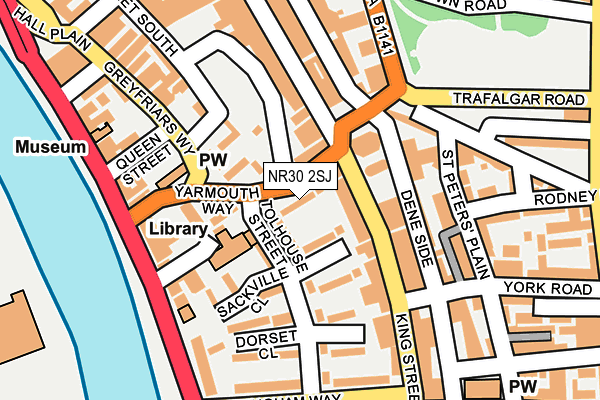 NR30 2SJ map - OS OpenMap – Local (Ordnance Survey)