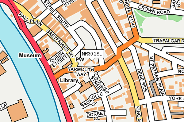 NR30 2SL map - OS OpenMap – Local (Ordnance Survey)