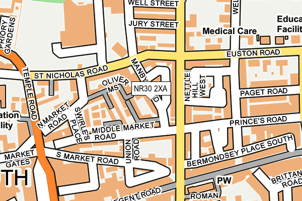 NR30 2XA map - OS OpenMap – Local (Ordnance Survey)