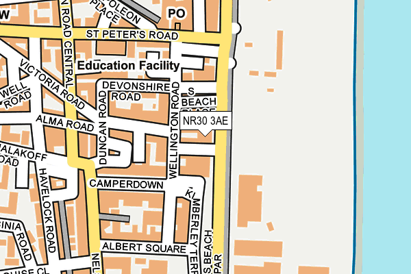 NR30 3AE map - OS OpenMap – Local (Ordnance Survey)