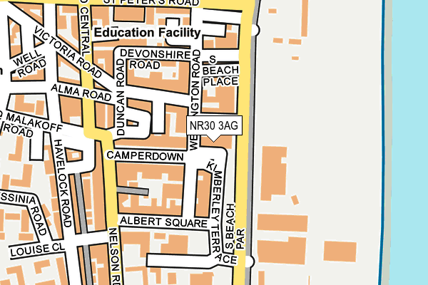 NR30 3AG map - OS OpenMap – Local (Ordnance Survey)