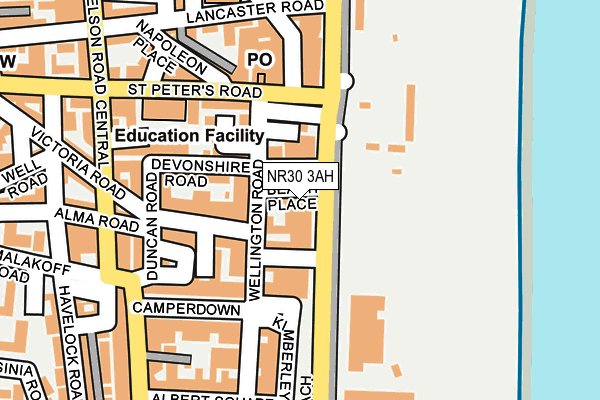 NR30 3AH map - OS OpenMap – Local (Ordnance Survey)