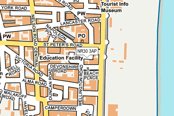 NR30 3AP map - OS OpenMap – Local (Ordnance Survey)