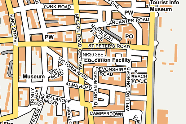 NR30 3BE map - OS OpenMap – Local (Ordnance Survey)