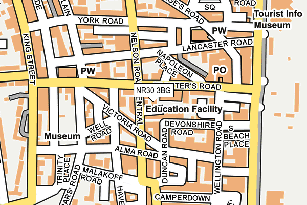 NR30 3BG map - OS OpenMap – Local (Ordnance Survey)