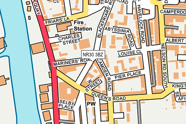 NR30 3BZ map - OS OpenMap – Local (Ordnance Survey)
