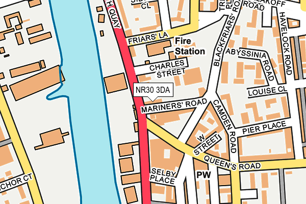 NR30 3DA map - OS OpenMap – Local (Ordnance Survey)