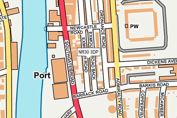 NR30 3DP map - OS OpenMap – Local (Ordnance Survey)