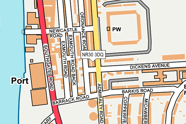 NR30 3DQ map - OS OpenMap – Local (Ordnance Survey)