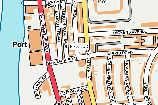 NR30 3DR map - OS OpenMap – Local (Ordnance Survey)