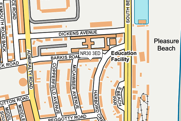 NR30 3ED map - OS OpenMap – Local (Ordnance Survey)