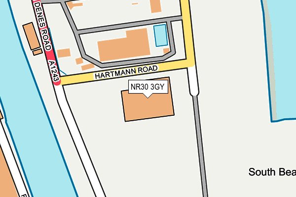 NR30 3GY map - OS OpenMap – Local (Ordnance Survey)