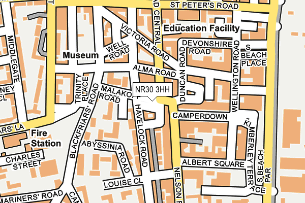 NR30 3HH map - OS OpenMap – Local (Ordnance Survey)