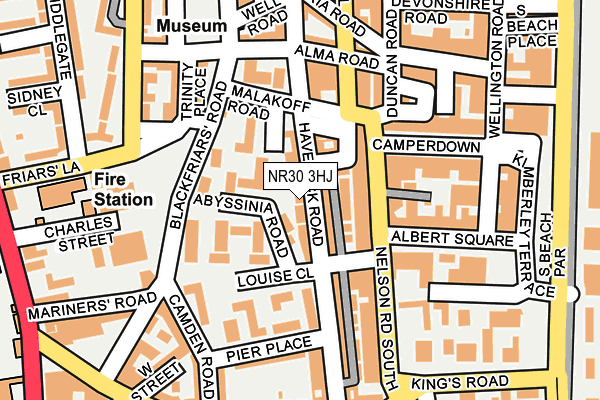 NR30 3HJ map - OS OpenMap – Local (Ordnance Survey)