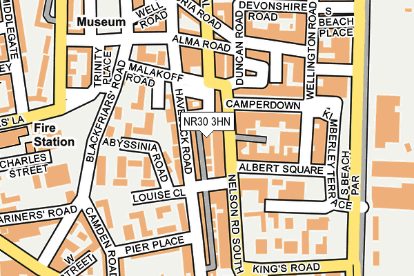 NR30 3HN map - OS OpenMap – Local (Ordnance Survey)