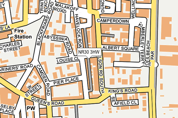 NR30 3HW map - OS OpenMap – Local (Ordnance Survey)