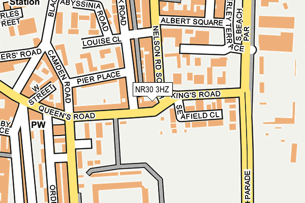 NR30 3HZ map - OS OpenMap – Local (Ordnance Survey)