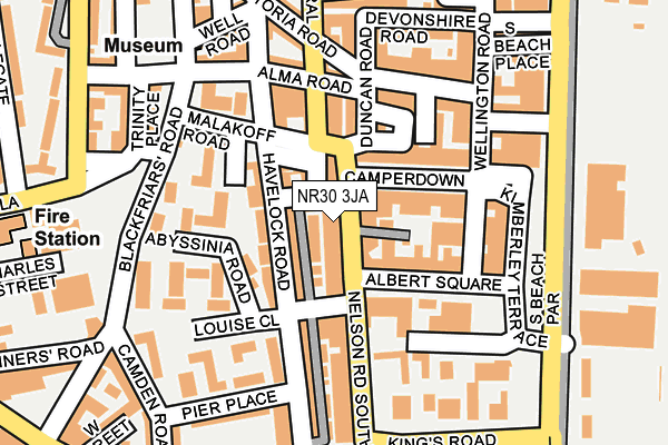 NR30 3JA map - OS OpenMap – Local (Ordnance Survey)