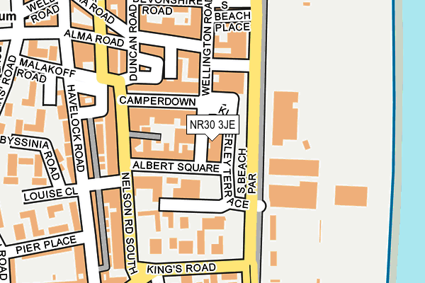 NR30 3JE map - OS OpenMap – Local (Ordnance Survey)