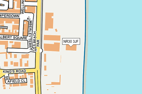 NR30 3JF map - OS OpenMap – Local (Ordnance Survey)