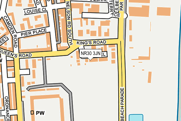 NR30 3JN map - OS OpenMap – Local (Ordnance Survey)