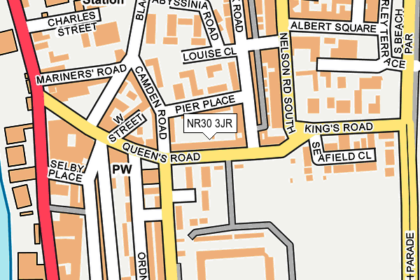 NR30 3JR map - OS OpenMap – Local (Ordnance Survey)
