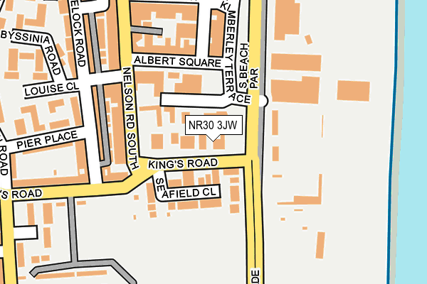 NR30 3JW map - OS OpenMap – Local (Ordnance Survey)