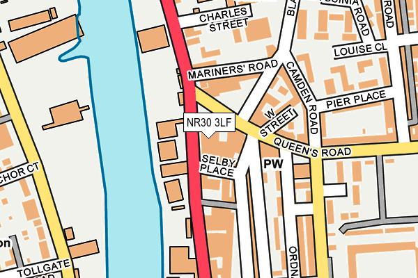 NR30 3LF map - OS OpenMap – Local (Ordnance Survey)